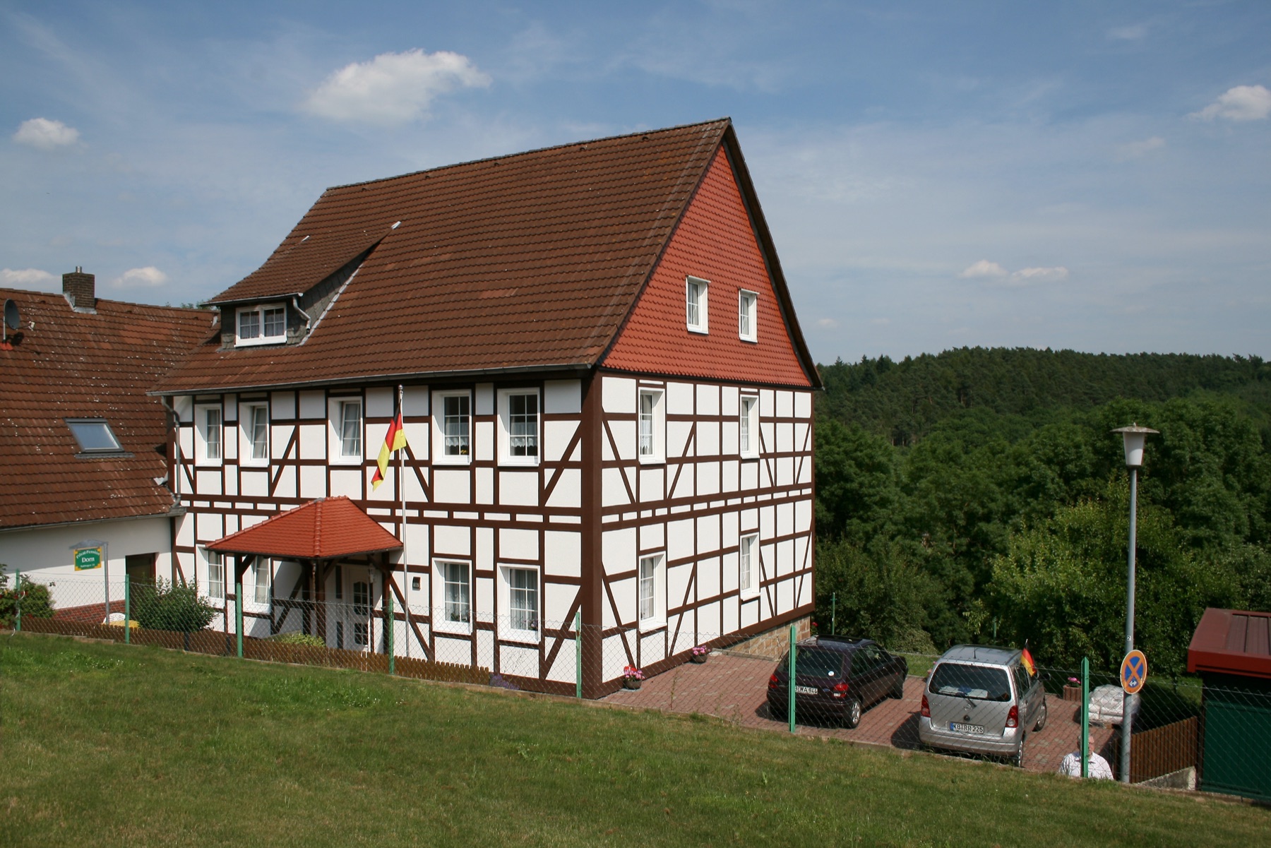 Ansicht der Pension Dorn in Wetterburg