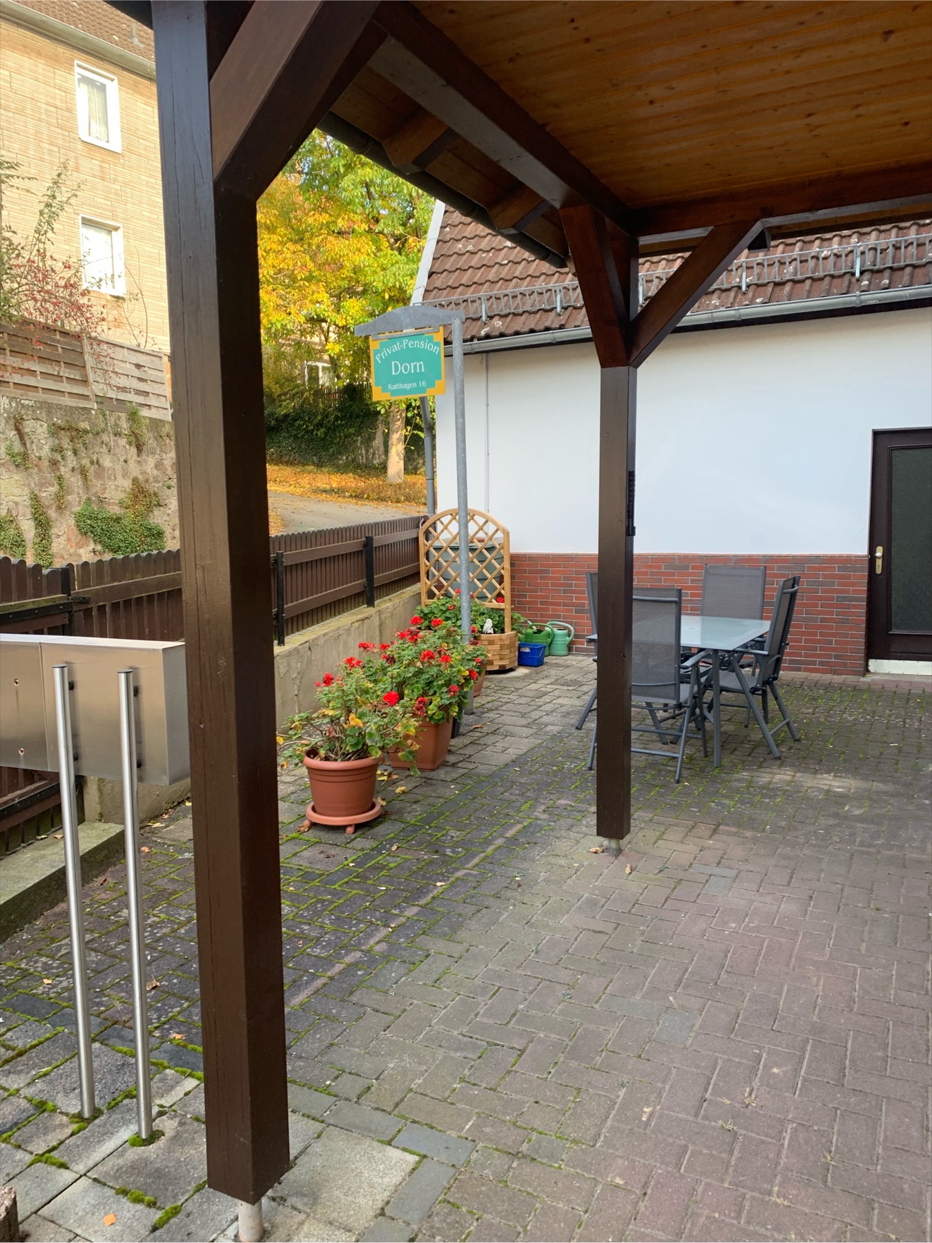 Weitere Außenansicht der Pension Dorn