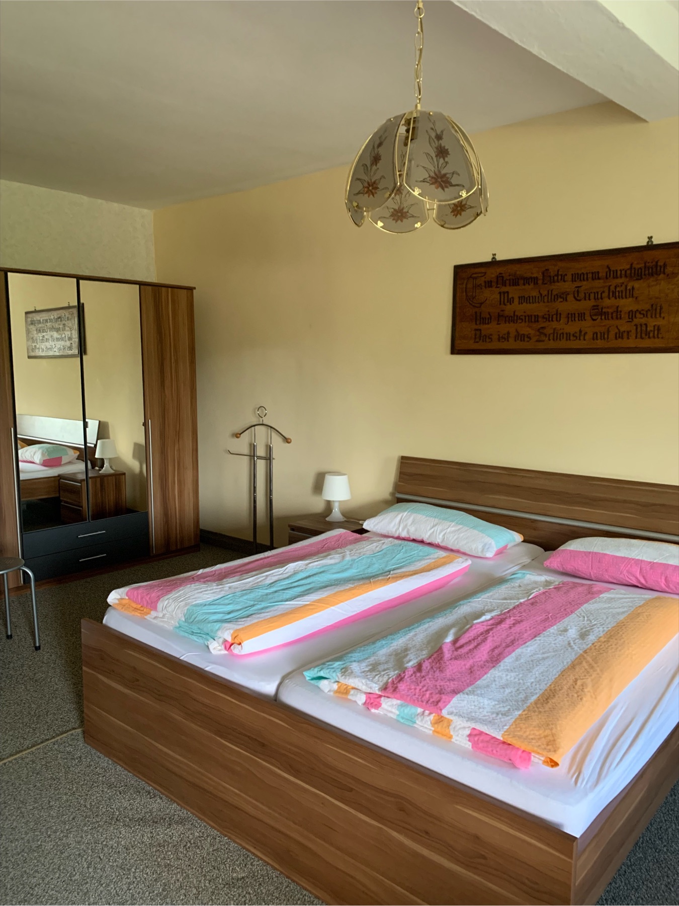 Doppelzimmer der Pension Dorn